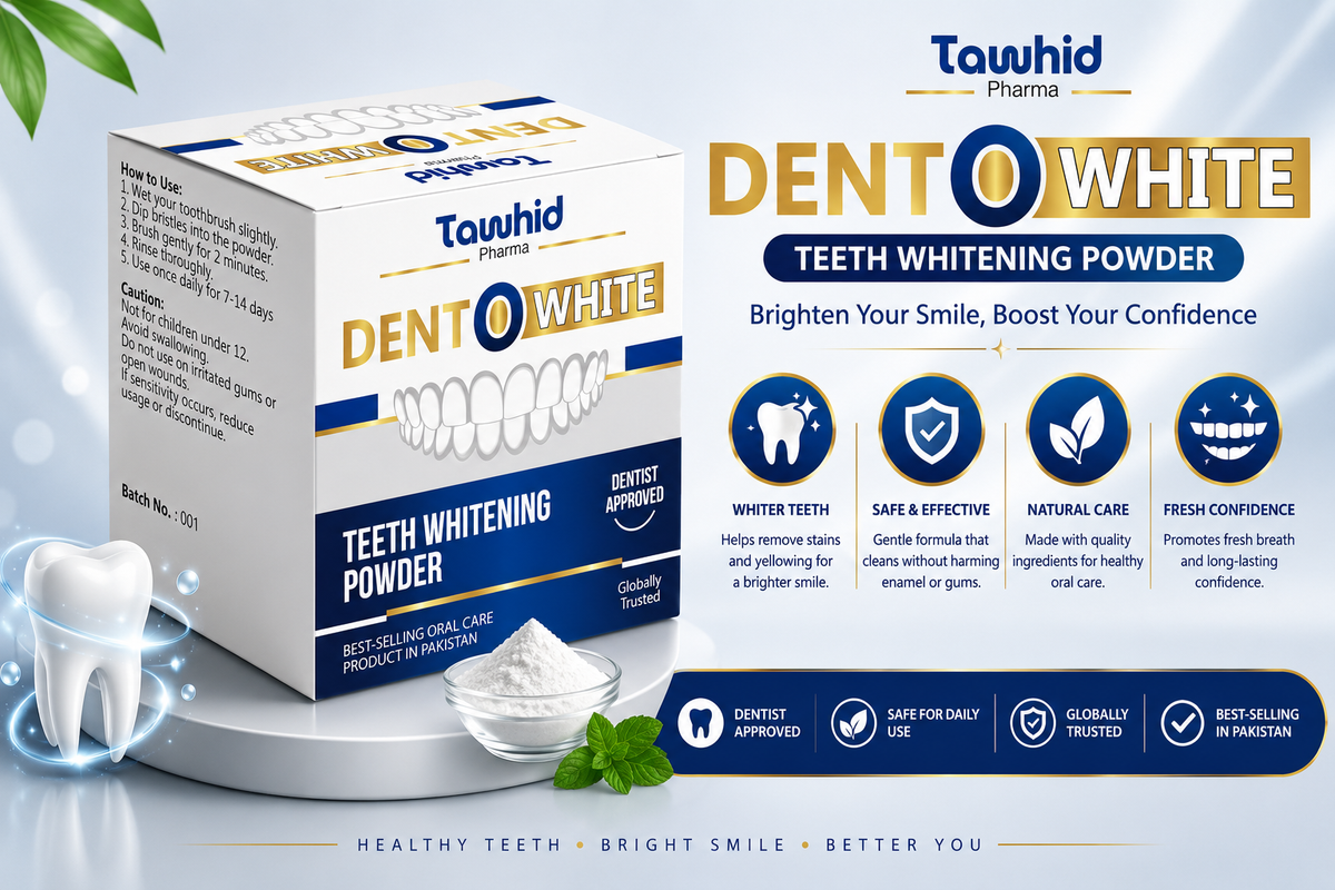 Dento White™ Premium Teeth Whitening Powder | Dentist Approved