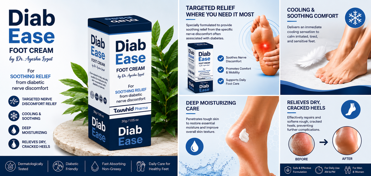 DiabEase™ Foot Cream | Diabetic Nerve Relief | Tawhid Pharma