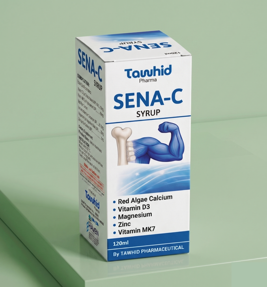 SENA-C™ Advanced Bone & Muscle Support Syrup | Premium Red Algae Calcium & Vitamin D3 (120ml)