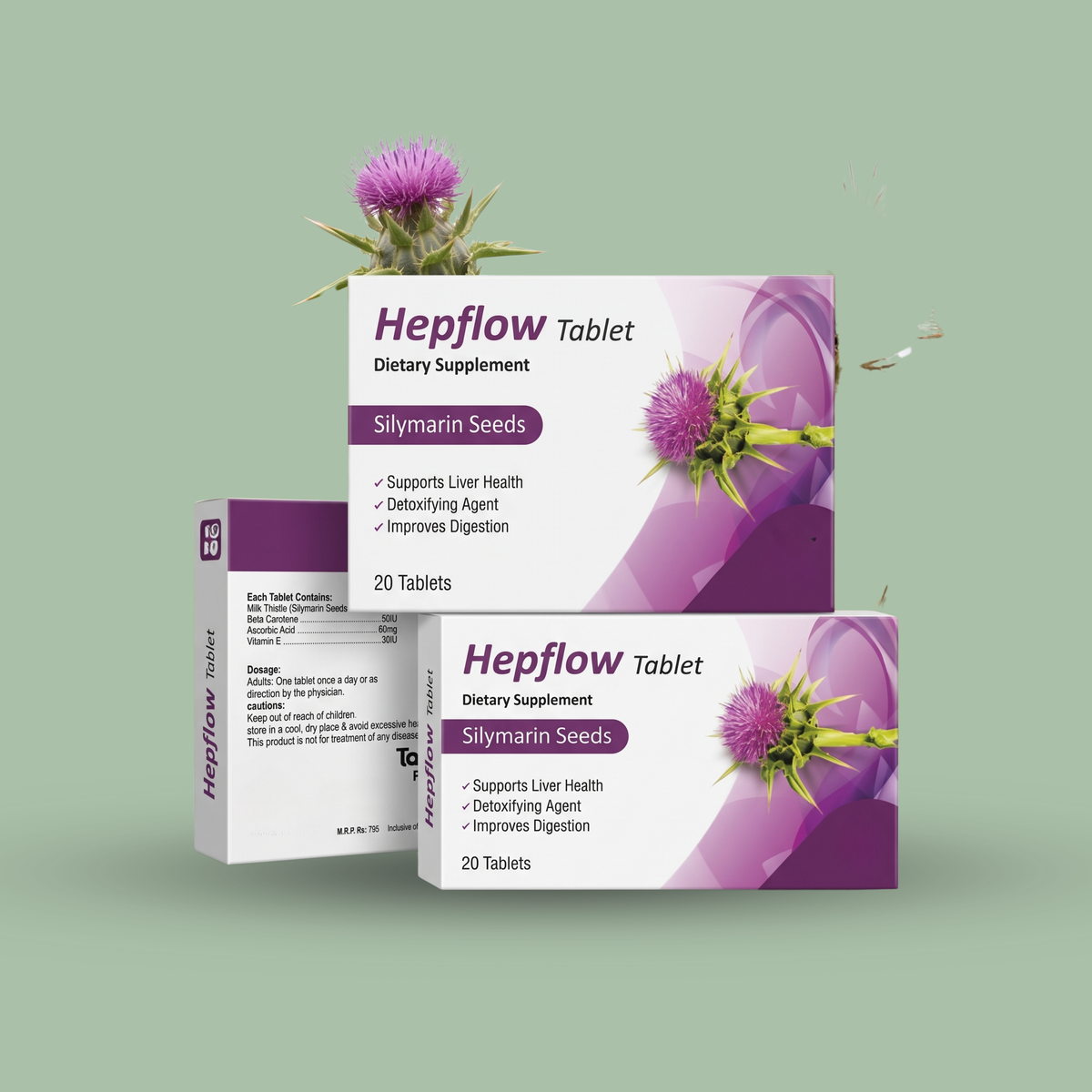 Hepflow™ Tablet (Silymarin Seeds) – Dietary Supplement