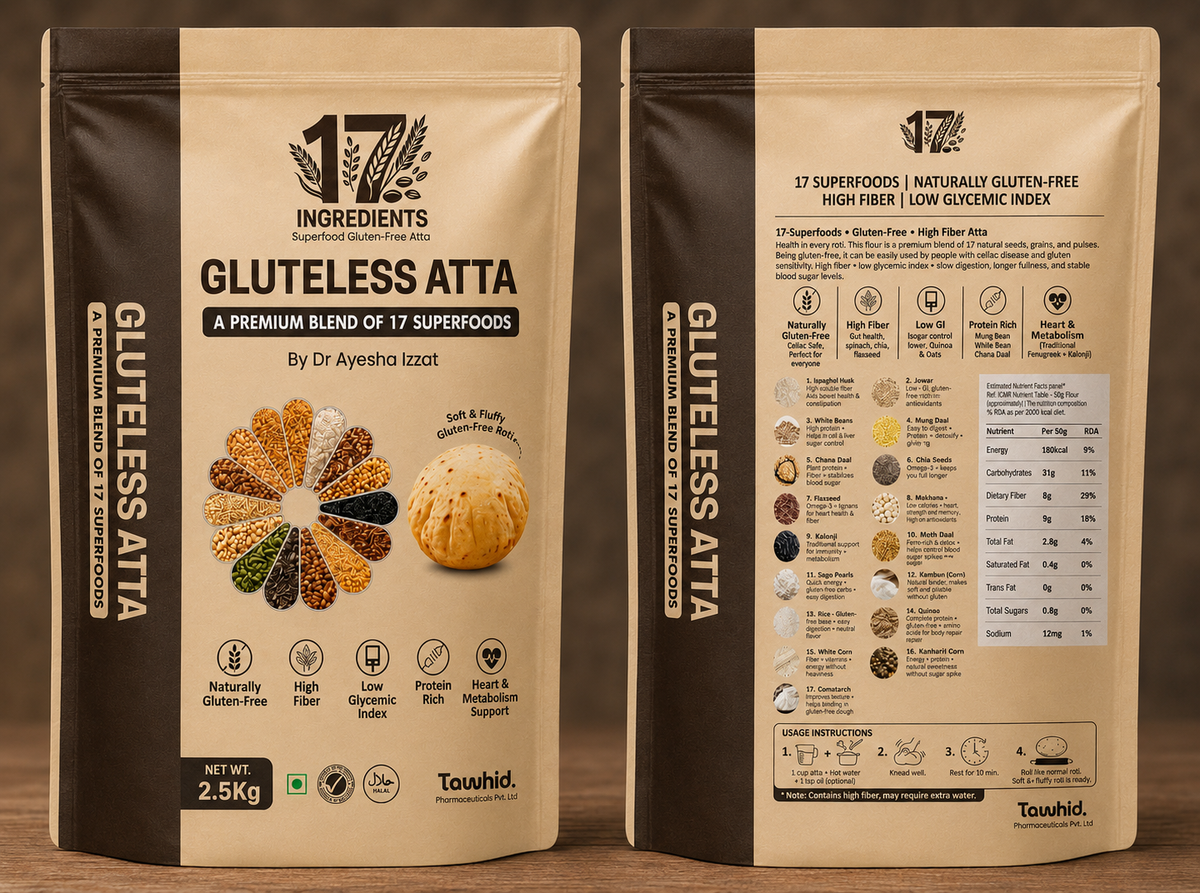 Gluteless Atta – A Premium Blend of 17 Superfoods (2.5KG)